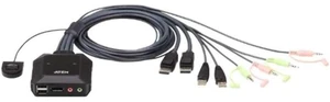 CS22DP 2-Port USB DisplayPort Cable KVM Switch with Remote Port Selector CS22DP 2-Port USB DisplayPort Cable KVM Switch with Remote Port Selector