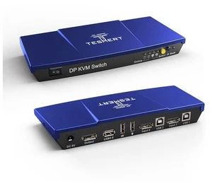 DisplayPort 4K@60Hz KVM Switch 1 Monitor 2 Computers, DP KVM Switches for 2 PC Sharing Monitor Keyboard Mouse Hard Drives Printer, with USB, Auto Scan, IR Hotkey Switch, 2 1.5m DP USB Cable DisplayPort 4K@60Hz KVM Switch 1 Monitor 2 Computers, DP KVM Switches for 2 PC Sharing Monitor Keyboard Mouse Hard Drives Printer, with USB, Auto Scan, IR Hotkey Switch, 2 1.5m DP USB Cable