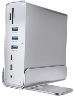 Daguys 2519 15 in 1 Gigabit Ethernet Port MST Dual HD DisplayPort Desktop Vertical Type-C HUB Docking Station