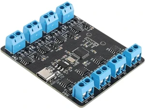 USB to 8-Way RS485 Serial Port Type-C to 8-Way 485 Multi-Channel UART HUB RS485 Module Board YR-6028 USB to 8-Way RS485 Serial Port Type-C to 8-Way 485 Multi-Channel UART HUB RS485 Module Board YR-6028