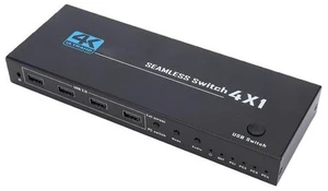 Yunseity 4 Port USB KVM Switcher 8K 60Hz 4K x 2K 30Hz KVM Switcher Plug and Play with LED Indicator for Gaming PC Laptop Yunseity 4 Port USB KVM Switcher 8K 60Hz 4K x 2K 30Hz KVM Switcher Plug and Play with LED Indicator for Gaming PC Laptop