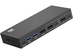 2 Port KVM Switcher 4K@144Hz Switcher USB3.0 2 in 1 Out KVM Switcher for Computer Laptop Host 2 Port KVM Switcher 4K@144Hz Switcher USB3.0 2 in 1 Out KVM Switcher for Computer Laptop Host