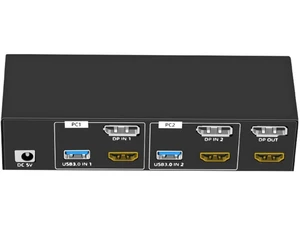8K HDTV KVM Switcher 2 Monitors 2 Computers 8K@60Hz Monitors KVM Switcher with 4 USB3.0 for Keyboard Printer 8K HDTV KVM Switcher 2 Monitors 2 Computers 8K@60Hz Monitors KVM Switcher with 4 USB3.0 for Keyboard Printer