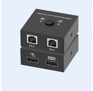 2/4/8 Port KVM Switch-USB Synchronizer- Game Controller for Multiple PCs, Mouse and Keyboard Synchronizer(2 Ports) 2/4/8 Port KVM Switch-USB Synchronizer- Game Controller for Multiple PCs, Mouse and Keyboard Synchronizer(2 Ports)