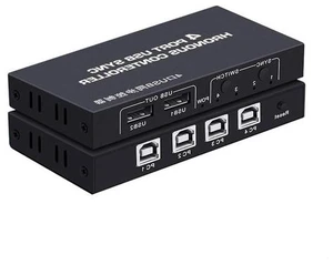 KVM Synchronizer/USB Switch/Keyboard Mouse Controller, 4-Port Windows/Linux/Android/MAC Synchronizer Controller KVM Synchronizer/USB Switch/Keyboard Mouse Controller, 4-Port Windows/Linux/Android/MAC Synchronizer Controller
