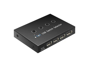Synchronous Screen Sharing Switch, KVM Switchs, USB 4 Inputs and 4 Output, Keyboard and Mouse Control of 4 Computers Synchronous Screen Sharing Switch, KVM Switchs, USB 4 Inputs and 4 Output, Keyboard and Mouse Control of 4 Computers