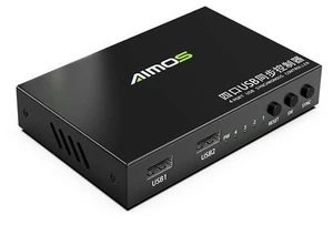4 Ports KVM Switch Distributor, DNF Keyboard Mouse Synchronizer, USB Shared Display Synchronization Controller 4 Ports KVM Switch Distributor, DNF Keyboard Mouse Synchronizer, USB Shared Display Synchronization Controller