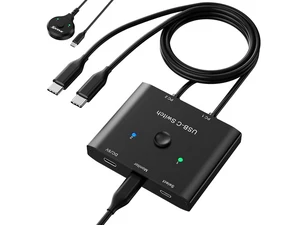 USB C Switch,Bi-Directional USB C Switcher 2 Computers,MLEEDA USB Type C KVM Switch 8K@60Hz 4K@120Hz Video/10Gbps Data Transfer/100W Charging,Compatible with Thunderbolt Device,USB-C Cables Included USB C Switch,Bi-Directional USB C Switcher 2 Computers,MLEEDA USB Type C KVM Switch 8K@60Hz 4K@120Hz Video/10Gbps Data Transfer/100W Charging,Compatible with Thunderbolt Device,USB-C Cables Included