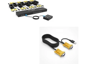 MT-VIKI 8 Port KVM Switch+ 16ft 2-in-1 VGA KVM Cable MT-VIKI 8 Port KVM Switch+ 16ft 2-in-1 VGA KVM Cable