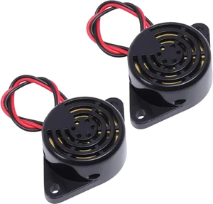 2 PCS Piezo Buzzer, Icstation Buzzer Alarm 12V Electronic Beep Buzzer 100dB Piezo Alarm Siren Continous Sound for Motorcycle Golf Cart Vehicles Car Alarm 2 PCS Piezo Buzzer, Icstation Buzzer Alarm 12V Electronic Beep Buzzer 100dB Piezo Alarm Siren Continous Sound for Motorcycle Golf Cart Vehicles Car Alarm