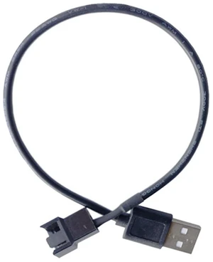 5V USB to 4Pin PC Fan Cable,Black USB to Computer CPU PWM 5V USB Sleeved Fan Power Adapter Connector (30CM) 5V USB to 4Pin PC Fan Cable,Black USB to Computer CPU PWM 5V USB Sleeved Fan Power Adapter Connector (30CM)