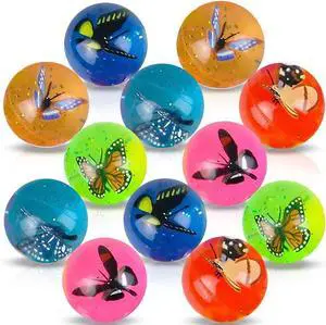 ArtCreativity Butterfly High Bounce Balls, Set of 12, Balls for Kids with 3D Butterfly Inside, Outdoor Toys for Encouraging Active Play, Party Favors and Pinata Stuffers for Boys and Girls ArtCreativity Butterfly High Bounce Balls, Set of 12, Balls for Kids with 3D Butterfly Inside, Outdoor Toys for Encouraging Active Play, Party Favors and Pinata Stuffers for Boys and Girls