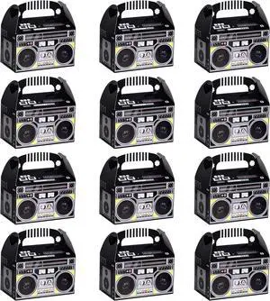 12 Pieces 80s 90s Novelty Boom Favor Boxes Boombox Prop Radio Decorations Table Centerpieces Decor for Retro 1980s Theme Hip Hop Party Favors 12 Pieces 80s 90s Novelty Boom Favor Boxes Boombox Prop Radio Decorations Table Centerpieces Decor for Retro 1980s Theme Hip Hop Party Favors