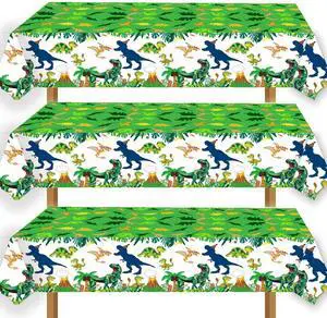 3pcs Dinosaur Party Tablecloth Dinosaur Birthday Table Cover T-Rex Dinosaur Party Supplies Decorations Dino 1st 2nd 3rd 10th Birthday Table Cloth for Boys-86.6 * 51.2in 3pcs Dinosaur Party Tablecloth Dinosaur Birthday Table Cover T-Rex Dinosaur Party Supplies Decorations Dino 1st 2nd 3rd 10th Birthday Table Cloth for Boys-86.6 * 51.2in