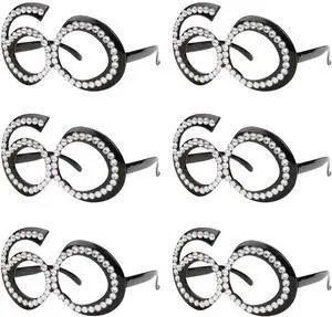 Ocean Line 60th Birthday Glasses - Number Crystal Frame, Party Favors, Wedding, Funny Costume Sunglasses, Novelty Eyewear Celebration Decoration for Kids and Adults 6 Pack (60) Ocean Line 60th Birthday Glasses - Number Crystal Frame, Party Favors, Wedding, Funny Costume Sunglasses, Novelty Eyewear Celebration Decoration for Kids and Adults 6 Pack (60)