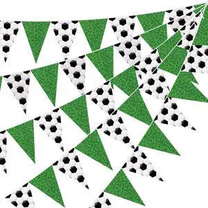 Jetec 5 Pcs 49 ft Soccer Party Decorations Pennant Banner Theme Triangle Flags Garland Bunting Banner for Soccer Fans Outdoor Indoor Home Sport Birthday Party Decorations Supplies Jetec 5 Pcs 49 ft Soccer Party Decorations Pennant Banner Theme Triangle Flags Garland Bunting Banner for Soccer Fans Outdoor Indoor Home Sport Birthday Party Decorations Supplies
