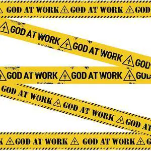 Nuanchu 2 Rolls 3'' x 98 Feet God at Work Caution Tape Decorations Bible School Activity Supplies Favors for Kids Classroom Room Decor(No Stickiness) Nuanchu 2 Rolls 3'' x 98 Feet God at Work Caution Tape Decorations Bible School Activity Supplies Favors for Kids Classroom Room Decor(No Stickiness)