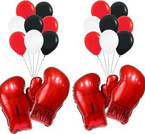 Boxing gloves balloons,boxing party decorations balloons,wrestling birthday party supplies balloon for youth boxing party decor/fight night party balloons Boxing gloves balloons,boxing party decorations balloons,wrestling birthday party supplies balloon for youth boxing party decor/fight night party balloons