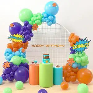 Cartoon Dog Party Supplies - 145 Pcs Cartoon Dog Theme Balloon Garland Arch Kit, Blue Orange Purple Green Latex Balloon Arch For Kids Adventure Dog Birthday Party Supplies Decorations Cartoon Dog Party Supplies - 145 Pcs Cartoon Dog Theme Balloon Garland Arch Kit, Blue Orange Purple Green Latex Balloon Arch For Kids Adventure Dog Birthday Party Supplies Decorations