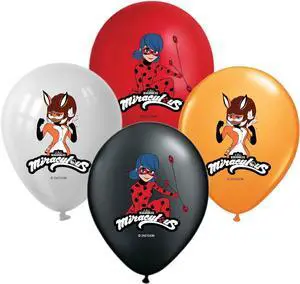 Miraculous Ladybug Rena Rouge 12" Birthday Balloons 16 Pcs | Assorted Colors Premium Latex for Miraculous Ladybug Party Supplies and Decorations by Vision E.D. Miraculous Ladybug Rena Rouge 12" Birthday Balloons 16 Pcs | Assorted Colors Premium Latex for Miraculous Ladybug Party Supplies and Decorations by Vision E.D.