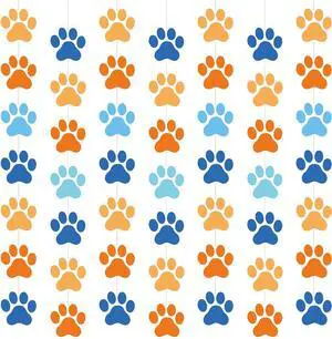 Duraaamo 8 Packs Dog Party Banner Decorations Blue Paw Print Paper Garland Dog Birthday Paper Hanging Cutouts Colorful Paw Banners for Lets Pawty Pet Birthday Party Supplies Decor(Light Paws) Duraaamo 8 Packs Dog Party Banner Decorations Blue Paw Print Paper Garland Dog Birthday Paper Hanging Cutouts Colorful Paw Banners for Lets Pawty Pet Birthday Party Supplies Decor(Light Paws)
