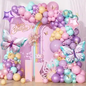 125pcs Butterfly Balloon Arch Kit, Color Butterfly Party Decorations with Pink Purple Teal Pearl Balloons Star Butterfly Balloons Butterfly Stickers for Butterfly Birthday Baby Shower Decorations 125pcs Butterfly Balloon Arch Kit, Color Butterfly Party Decorations with Pink Purple Teal Pearl Balloons Star Butterfly Balloons Butterfly Stickers for Butterfly Birthday Baby Shower Decorations