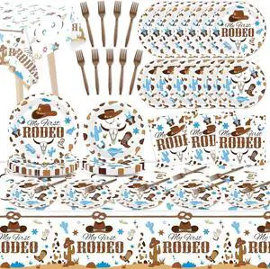 gisgfim 24 Guests My First Rodeo Plates and Napkins First Rodeo Paper Plates Birthday Party Supplies Western Blue Cowboy 1st Rodeo Party Birthday Tableware Set Decorations for Boy Baby Shower 98PCS gisgfim 24 Guests My First Rodeo Plates and Napkins First Rodeo Paper Plates Birthday Party Supplies Western Blue Cowboy 1st Rodeo Party Birthday Tableware Set Decorations for Boy Baby Shower 98PCS