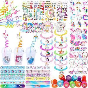 220Pcs Unicorn party favors for kids, Unicorns Theme Birthday party decoration with bracelet Tattoos for goodies bag Fillers Carnival Prizes, Pinata Filler 220Pcs Unicorn party favors for kids, Unicorns Theme Birthday party decoration with bracelet Tattoos for goodies bag Fillers Carnival Prizes, Pinata Filler