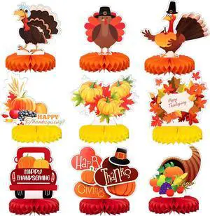 KatchOn, Thanksgiving Centerpieces For Tables - Pack of 9 | Friendsgiving Decorations for Table | Thanksgiving Honeycomb Centerpieces, Thanksgiving Table Decorations | Thanksgiving Decorations Indoor KatchOn, Thanksgiving Centerpieces For Tables - Pack of 9 | Friendsgiving Decorations for Table | Thanksgiving Honeycomb Centerpieces, Thanksgiving Table Decorations | Thanksgiving Decorations Indoor