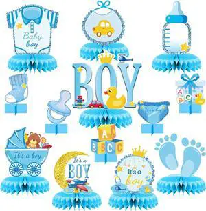 13 Pcs Centerpieces for Tables boy Honeycomb Centerpieces Baby Shower DecorationsIt's a boy party suppliesGender Reveal Baby Shower Centerpiece for Baby boys Party Tables Decorations 13 Pcs Centerpieces for Tables boy Honeycomb Centerpieces Baby Shower DecorationsIt's a boy party suppliesGender Reveal Baby Shower Centerpiece for Baby boys Party Tables Decorations