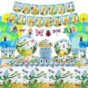 Bugs Birthday Party Decorations - Insect Party Supplies, Plates Cups Napkins Tablecloth Cutlery Happy Birthday Banner Balloon Cake Toppers for Class Office Garden Reptile Baby Shower Bugs Birthday Party Decorations - Insect Party Supplies, Plates Cups Napkins Tablecloth Cutlery Happy Birthday Banner Balloon Cake Toppers for Class Office Garden Reptile Baby Shower