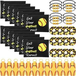 48 Pcs Softball Party Gifts for Team Women Favors Softball Makeup Bags Lipstick Holder Keychain Scrunchie Charm Bracelet Women Team Party Decor Supplies 48 Pcs Softball Party Gifts for Team Women Favors Softball Makeup Bags Lipstick Holder Keychain Scrunchie Charm Bracelet Women Team Party Decor Supplies