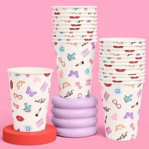 xo, Fetti Party White Paper Cups | 24 Disposable 12 oz Cups | Concert Party Drinkware, Bachelorette Decorations, Birthday Tableware, Bridesmaid Supplies xo, Fetti Party White Paper Cups | 24 Disposable 12 oz Cups | Concert Party Drinkware, Bachelorette Decorations, Birthday Tableware, Bridesmaid Supplies