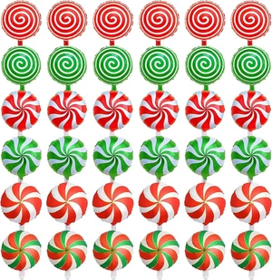 36Pcs Christmas Candy Foil Balloons 18 Inch Round Lollipop Sweet Candy Balloons Aluminum Mylar Helium Party Balloons for Birthday Xmas Wedding Carnival Festival Holiday Party Decorations Supplies 36Pcs Christmas Candy Foil Balloons 18 Inch Round Lollipop Sweet Candy Balloons Aluminum Mylar Helium Party Balloons for Birthday Xmas Wedding Carnival Festival Holiday Party Decorations Supplies