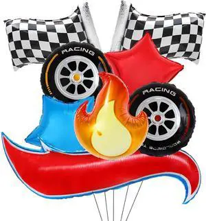 8 Pcs Racing Themed Balloons Hot Car Wheel Birthday Party Balloons for Kids Two Fast Birthday Party Decorations Baby Shower Party Supplies, A/8pcs 8 Pcs Racing Themed Balloons Hot Car Wheel Birthday Party Balloons for Kids Two Fast Birthday Party Decorations Baby Shower Party Supplies, A/8pcs