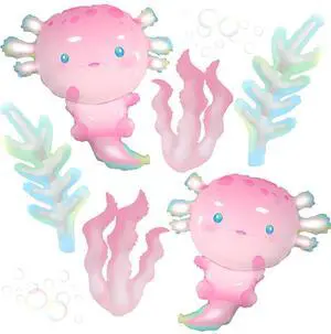 6Pcs Axolotl Balloons/Cute Axolotl Birthday Party Decorations/Aluminum Foil Axolotl Inflatable Balloon for Summer Beach Party Supplies/Animal Protection Theme Activities/Summer Camps/Beach Picnics 6Pcs Axolotl Balloons/Cute Axolotl Birthday Party Decorations/Aluminum Foil Axolotl Inflatable Balloon for Summer Beach Party Supplies/Animal Protection Theme Activities/Summer Camps/Beach Picnics