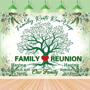 Family Reunion Backdrop 8x6FT Green Our Family Tree Reunion Decorations Photography Background Welcome Family Gathering Party Supplies Photo Props Family Reunion Backdrop 8x6FT Green Our Family Tree Reunion Decorations Photography Background Welcome Family Gathering Party Supplies Photo Props