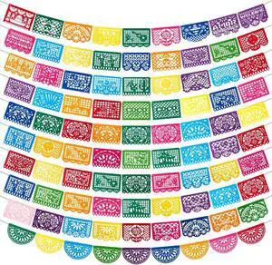 Oudain 10 Pack Mexican Party Banners Fiesta Party Decoration 164 Ft Felt Cinco de Mayo Papel Picado Banner for Mexican Theme Day of the Dead Dia De Los Muertos Supplies Oudain 10 Pack Mexican Party Banners Fiesta Party Decoration 164 Ft Felt Cinco de Mayo Papel Picado Banner for Mexican Theme Day of the Dead Dia De Los Muertos Supplies