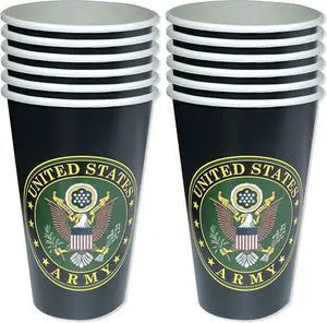 Havercamp U.S. Army Party Cups (32 cups)! 16oz. Heavyweight Paper Cups! Authentic, Licensed, American Army Design. For Graduation Parties, Retirement, Welcome Home & Birthdays Havercamp U.S. Army Party Cups (32 cups)! 16oz. Heavyweight Paper Cups! Authentic, Licensed, American Army Design. For Graduation Parties, Retirement, Welcome Home & Birthdays