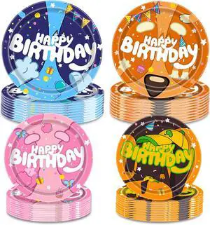 Blue Dog Cartoon Birthday Party Supplies - 40 PCS Plates Set, Happy Birthday Decorations for Boys & Girls, Serves 20 Guests Blue Dog Cartoon Birthday Party Supplies - 40 PCS Plates Set, Happy Birthday Decorations for Boys & Girls, Serves 20 Guests