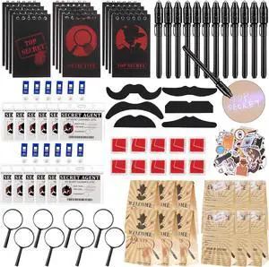 Vanblue 134Pcs Detective Party Favors Spy Kit Escape Room Birthday Party Decorations Supplies Magnifying Glass Gift for Kids Treat Bags Stuffers Pinata Filler Classroom Prizes Vanblue 134Pcs Detective Party Favors Spy Kit Escape Room Birthday Party Decorations Supplies Magnifying Glass Gift for Kids Treat Bags Stuffers Pinata Filler Classroom Prizes