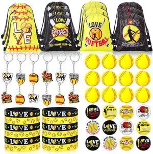 Honoson 60 Pcs Softball Party Favors for Boy Includes Mini Stress Ball Keychain Gift Bags Badges Silicone Bracelet for Kids Softball Birthday Party Supplies Goodie Pack Stuffers Honoson 60 Pcs Softball Party Favors for Boy Includes Mini Stress Ball Keychain Gift Bags Badges Silicone Bracelet for Kids Softball Birthday Party Supplies Goodie Pack Stuffers