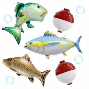 5Pcs Fish Bobber Balloons Decor for O-fishally One Fishing Birthday, Gone Fishing Party, Father's Day,Fish Fest Party Supplies, Little Fisherman Theme, Fishing Tournament Party Decor 5Pcs Fish Bobber Balloons Decor for O-fishally One Fishing Birthday, Gone Fishing Party, Father's Day,Fish Fest Party Supplies, Little Fisherman Theme, Fishing Tournament Party Decor
