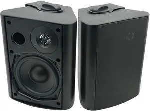Herdio 5.25 Inch Indoor Outdoor Bluetooth Speakers Patio Waterproof Wired Wall Mount System 300 Watts (Black) Herdio 5.25 Inch Indoor Outdoor Bluetooth Speakers Patio Waterproof Wired Wall Mount System 300 Watts (Black)