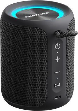 MIATONE Rush M - 20W Bluetooth Speaker IP67 Waterproof Speaker with Deep Bass, Portable Speakers for Beach Camping Accessories, Gifts for Men Fathers Him (Black) MIATONE Rush M - 20W Bluetooth Speaker IP67 Waterproof Speaker with Deep Bass, Portable Speakers for Beach Camping Accessories, Gifts for Men Fathers Him (Black)
