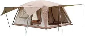 Vidalido 8-10 Person Camping Tent with 3 Door 2 Room Large Family Cabin Tents, Double Layer Waterproof Portable Glamping Tent, Big Tents for Outdoor Picnic Camping Hiking and Family Gathering Vidalido 8-10 Person Camping Tent with 3 Door 2 Room Large Family Cabin Tents, Double Layer Waterproof Portable Glamping Tent, Big Tents for Outdoor Picnic Camping Hiking and Family Gathering