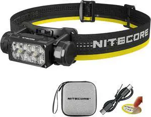 Nitecore HC65 UHE Headlamp, 2000 Lumen Max Heavy Duty Metal, USB-C Rechargeable with White, Red, and Reading Lights for Camping, Hiking, Hunting, and Industrial Works (Black) Nitecore HC65 UHE Headlamp, 2000 Lumen Max Heavy Duty Metal, USB-C Rechargeable with White, Red, and Reading Lights for Camping, Hiking, Hunting, and Industrial Works (Black)