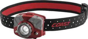 Coast FL75R Rechargeable 530 Lumen Dual Color Focusing LED Headlamp, Red Coast FL75R Rechargeable 530 Lumen Dual Color Focusing LED Headlamp, Red