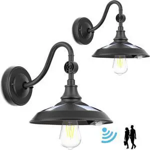 LeiDrail Solar Barn Lights, Aluminum Rustic Vintage Solar Garage Lights with 3 Lighting Modes & Motion Sensor, Waterproof Outdoor Solar Gooseneck Lights for Barn Shed Chicken Coop Patio (2 Pack) LeiDrail Solar Barn Lights, Aluminum Rustic Vintage Solar Garage Lights with 3 Lighting Modes & Motion Sensor, Waterproof Outdoor Solar Gooseneck Lights for Barn Shed Chicken Coop Patio (2 Pack)