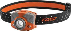 Coast® FL75R Rechargeable 530 Lumen Dual Color Twist Focus LED Headlamp, Orange Coast® FL75R Rechargeable 530 Lumen Dual Color Twist Focus LED Headlamp, Orange
